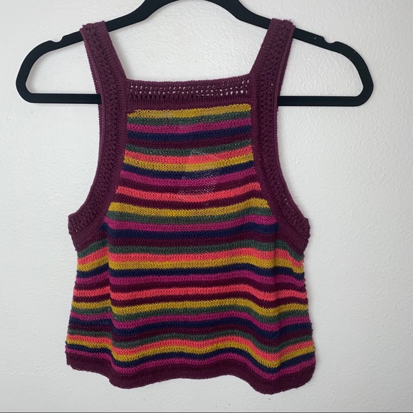 AEO striped Sweater tank Small - Picture 4 of 5